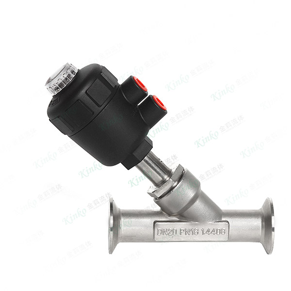 快装气动角座阀